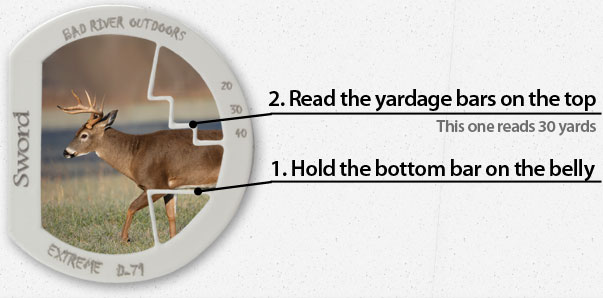 Tagged Out Extreme Archery Range Finders from Sword Sights